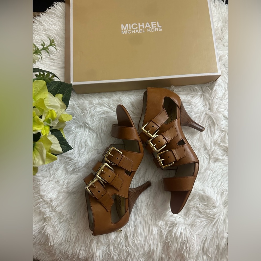 Michael Kors Women's Brown Heeled Sandals